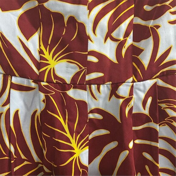 H&M Conscious Tropical Strapless Jumpsuit Size 2 Multicolor Summer Casual - Picture 7 of 16